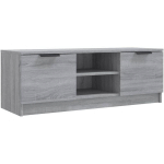 MEUBLE TV SONOMA GRIS 102X35X36,5 CM BOIS D'INGÉNIERIE