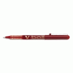 STYLO ROLLER POINTE METAL 1,0 MM ENCRE LIQUIDE ROUGE V-BALL 1,0