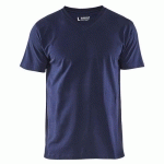 T-SHIRT COL V MARINE TAILLE S - BLAKLADER