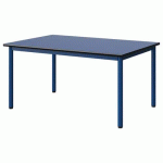 TABLE MALIBU 120X80 T3 4P STRA BLEU U525/NOIR BLEU 5005