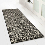 KARAT - TAPIS DE COULOIR ST. ASAPH POLYAMIDE ANTIDÉRAPANT 80 X 150 CM - ANTHRACITE