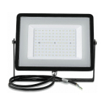 PRO VT-100 SPOT LED 100W SLIM ALUMINIUM PUCE NOIRE SAMSUNG SMD BLANC CHAUD 3000K - SKU 21412 - NOIR - V-TAC