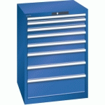 ARMOIRE BLEU SÉCU. 717X725X1000 AVEC 8 TIR. 75KG - LISTA