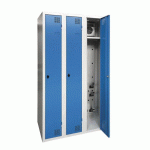 ARMOIRE SÉCHANTE IP 3 COLONNES À MORAILLON BLEU CLAIR - MANUTAN COLLECTIVITÉS