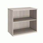 BIBLIOTHÈQUE BASSE H 73 X L 80 EXCELLENS / ARKO CHÊNE GRIS