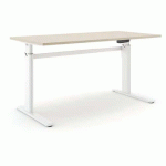 BUREAU RÉGLABLE ALUFORCE PRO 150 M - 180X80CM - BLANC CHÊNE - ACTIFORCE