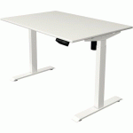 BUREAU RÉGLABLE MOVE 1 - PIÈTEMENT BLANC - 120X80 CM - BLANC - KERKMANN