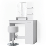 VICCO - COIFFEUSE JULIA BLANC AVEC TABOURET