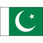 DRAPEAU PAKISTAN : DIMENSIONS - 50 X 75 CM