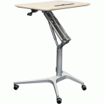 MINI BUREAU AVEC PLATEAU RABATTABLE SUR ROULETTES