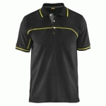 POLO BICOLORE NOIR/JAUNE FLUORESCENT TAILLE S - BLAKLADER