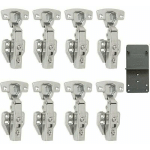 RECOUVRANTE CHARNIERES STANDARD, 110 DEGRÉ COMPLÈTEMENT EN APPLIQUE CHARNIERES STANDARD AVEC AMORTISSEUR INTÉGRÉ MÉCANISME DE FERMETURE AUTOMATIQUE,