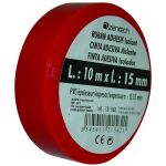 ROULEAU ADHESIF 15MM X 10M ROUGE