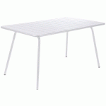 TABLE 143X80 LUXEMBOURG BLANC COTON