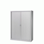 ARMOIRE HAUTE MÉTAL H 160 X L 120 À RIDEAUX MONOBLOC GÉNÉRIC ALU-ALU