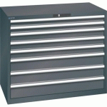 ARMOIRE 8 TIROIRS SÉRIE 78.834-CAPACITÉ 75KG-NOIR - LISTA