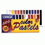 BOÎTE DE 12 PASTELS SEC COLORIS ASSORTIS, 0,9 CM DE DIAMÈTRE - LOT DE 3