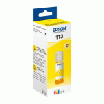 FLACON ENCRE EPSON 113 ECOTANK JAUNE -  AUTHENTIQUE