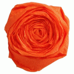 LOT DE 2 - PAPIER CRÉPON, PAQUET DE 10 FEUILLES PLIÉES 60% AU FORMAT 2,50X0,50M - ORANGE