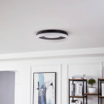 LUCANDE SMART PLAFONNIER LED SQUILLO NOIR TUYA RGBW CCT