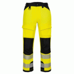 PORTWEST T142 PANTALON TRAVAIL EN HAUTEUR HV PW3 JAUNE/NOIR - TAILLE 41 - STANDARD