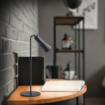 REALITY LEUCHTEN LAMPE DE TABLE LED RECHARGEABLE MAXI, NOIR, MÉTAL, INTENSITÉ VARIABLE, 36
