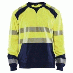 SWEAT HAUTE-VISIBILITÉ JAUNE FLUORESCENT/MARINE TAILLE XXL - BLAKLADER