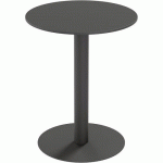 TABLE D'EXTÉRIEUR CROSS RONDE Ø60CM H75CM - PLATEAU NOIR - PAPERFLOW