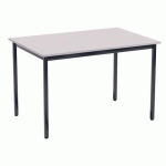 TABLE DE RESTAURANT COLLECTIF 120X80 GRIS C/GRIS - PERFECTA