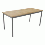 TABLE DE RÉUNION TREFF 160 X 70 CHÊNE VIEILLI/ ALU