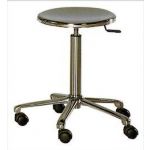 TABOURET MEDICAL MODELE LABO INOX ABS A ROULETTES