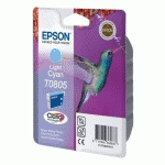 CARTOUCHE ENCRE EPSON T0805 CYAN CLAIR - CARTOUCHE AUTHENTIQUE