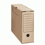 LOT DE 20 - BOÎTE ARCHIVES CARTON ÉCO - DOS 10 CM - BRUNE