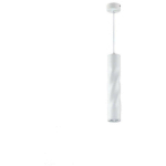 SUSPENSION MODERNE TORSADE GU10 BLANCHE H30CM