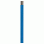 POTELET HAUTE VISIBILITÉ Ø 76 MM INOX BROSSÉ ZINC BLEU 5010 - PROCITY