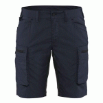 SHORT SERVICES STRETCH FEMME MARINE FONCÉ/NOIR TAILLE 34 - BLAKLADER