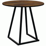 TABLE LINEA DINNERNOIRD80 CM COMPACT RUST - FLEXFURN