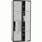 ARMOIRE VESTIAIRE MULTICASIERS NON VISITABLES 8 CASIERS - MANUTAN COLLECTIVITÉS