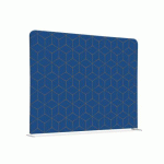CLOISON EN TISSU 200-150 DOUBLE HEXAGONE BLEU-MARRON