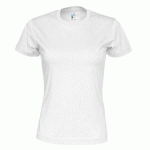 COTTOVER T-SHIRT COL ROND FEMME - CERTIFIÉ GOTS BLANC - TAILLE XXXL