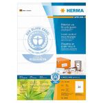 HERMA ETIQUETTES 100% RECYCLÉES HERMA - 70 X 36 MM - BOÎTE DE 2400 ÉTIQUETTES