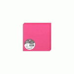 LOT DE 2 - PAQUET DE 25 CARTES PLIÉES POLLEN 135X135MM 210G/M² - ROSE FUCHSIA
