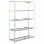 RAYONNAGE RAPID 2 1980X1220X305 5 TABLETTES METAL ZINGUÉ