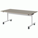 TABLE MALIBU RAB. 160X80 T4 DL STRA ABS GRIS U727/BLC 9016