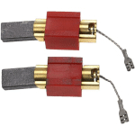 2X BALAIS DE CHARBON POUR MOTEUR 5 X 15 X 30MM COMPATIBLE AVEC MIELE W988, WT945(DE) MACHINE À LAVER - VHBW