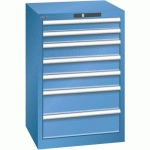 ARMOIRE BLEU CAP. 564X572X850 AVEC 7 TIR. 75KG _ 14.252.040 - LISTA