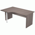BUREAU RETOUR À GAUCHE PIEDS PANNEAUX FAST 160 CM - FRÊNE