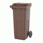CONTENEUR À BIODÉCHETS 2 ROUES 120 LITRES KOROK ROSSIGNOL