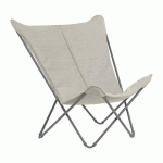 FAUTEUIL SPHINX LAFUMA - TOILE BATYLINE - STRUCTURE MÉTALLIQUE TAUPE