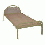 LIT ALBA MÉTAL TÊTE PANNEAU BÉTON 80X200 SOMMIER AGGLO CACTUS - MANUTAN COLLECTIVITÉS